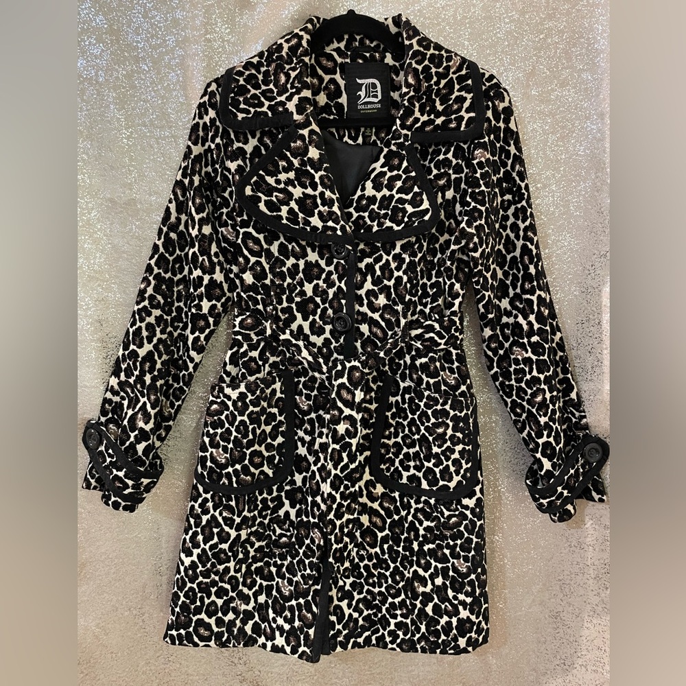 DollHouse Cheetah Print Trench/Jacket